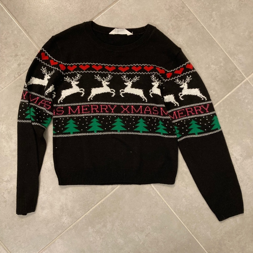 H&M girls holiday Christmas sweater. Girls size 12.